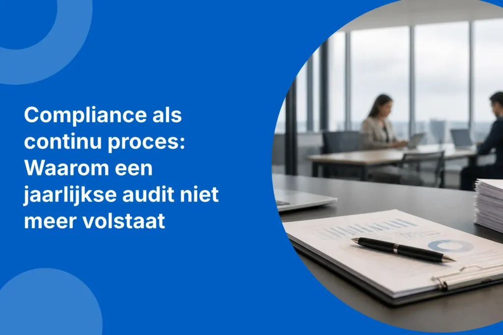 Compliance als continu proces: Waarom een jaarlijkse audit niet meer volstaat